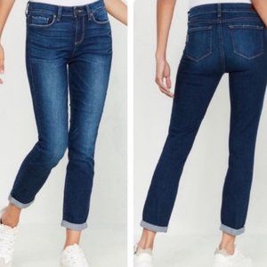 PAIGE High Waist Kylie Crop Denim Skinny Jeans Dark Wash Size 0
